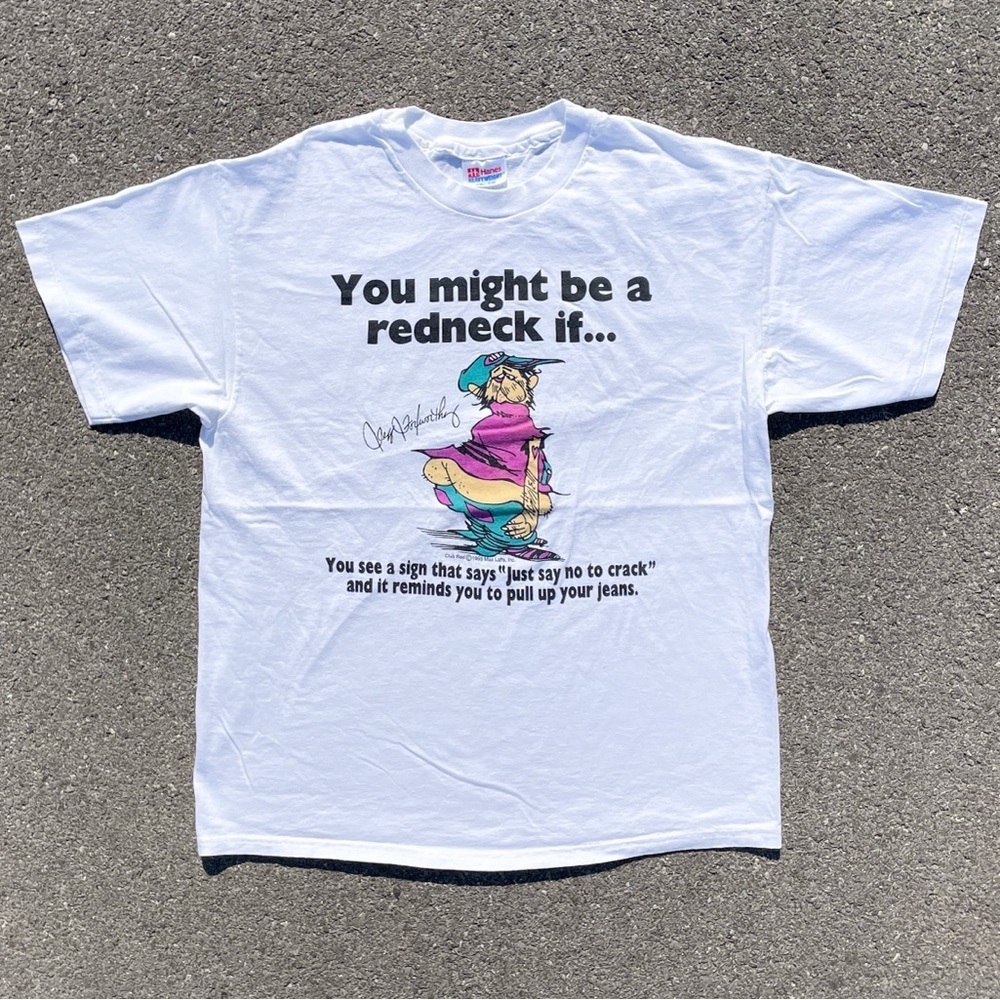 Vtg 1995 Jeff Foxworthy Redneck T-Shirt Hanes L
